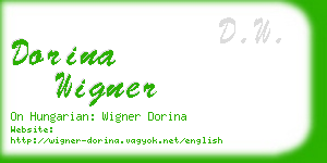 dorina wigner business card